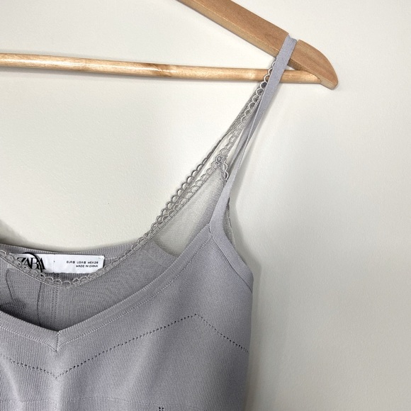 ZARA / Silver Knit Dress - Picture 4 of 4